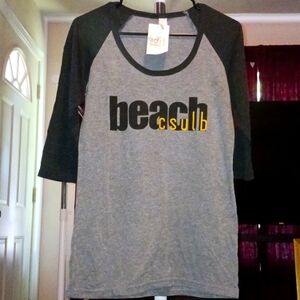 CSULB UNIVERSITY TRI BLEND 3/4 contrast Sleeve Raglan